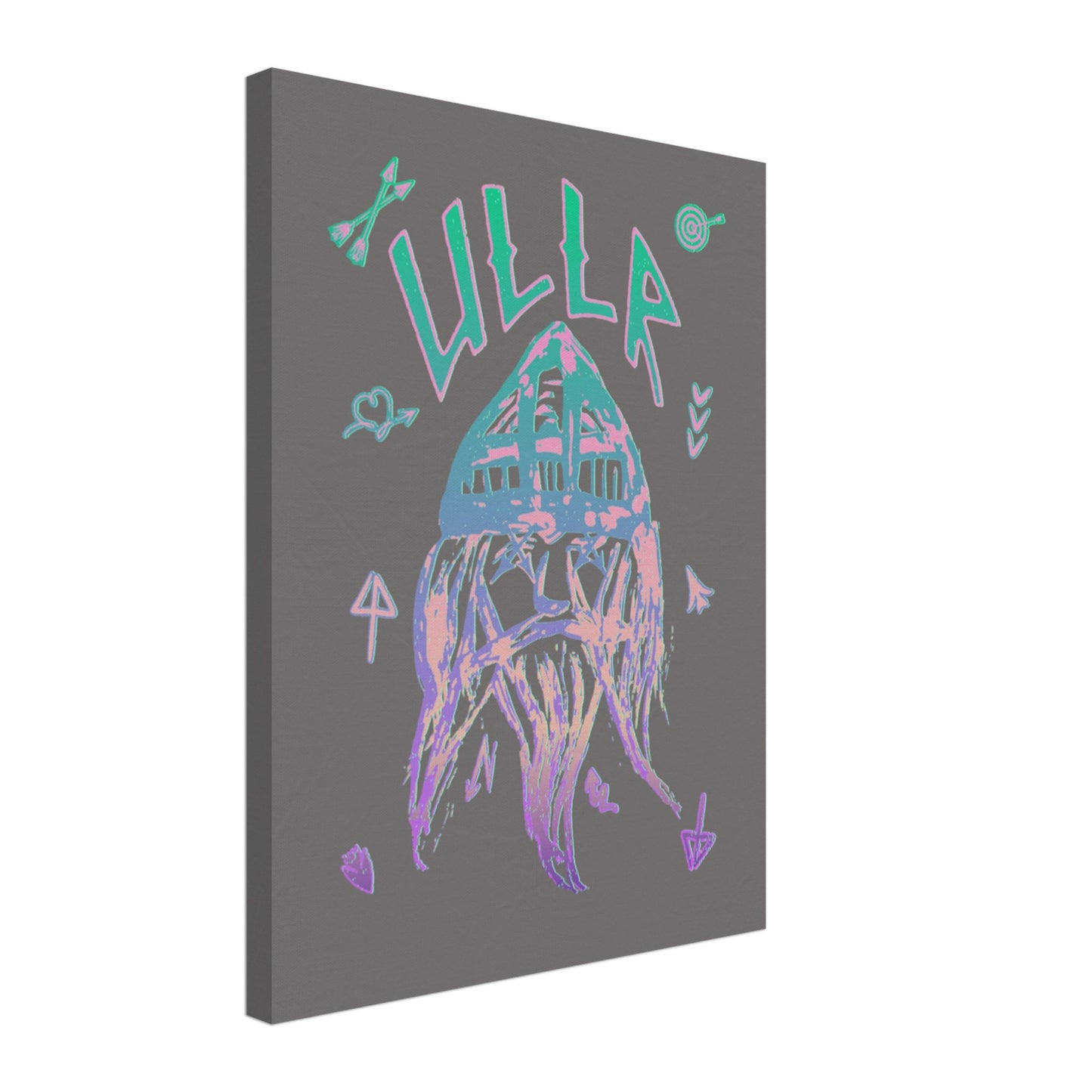ULLR RNBW | CANVAS | ULLR THE NORWEGIAN GOD OF SNOW | SKI PATRON | The perfect Gift for a Ski Bum