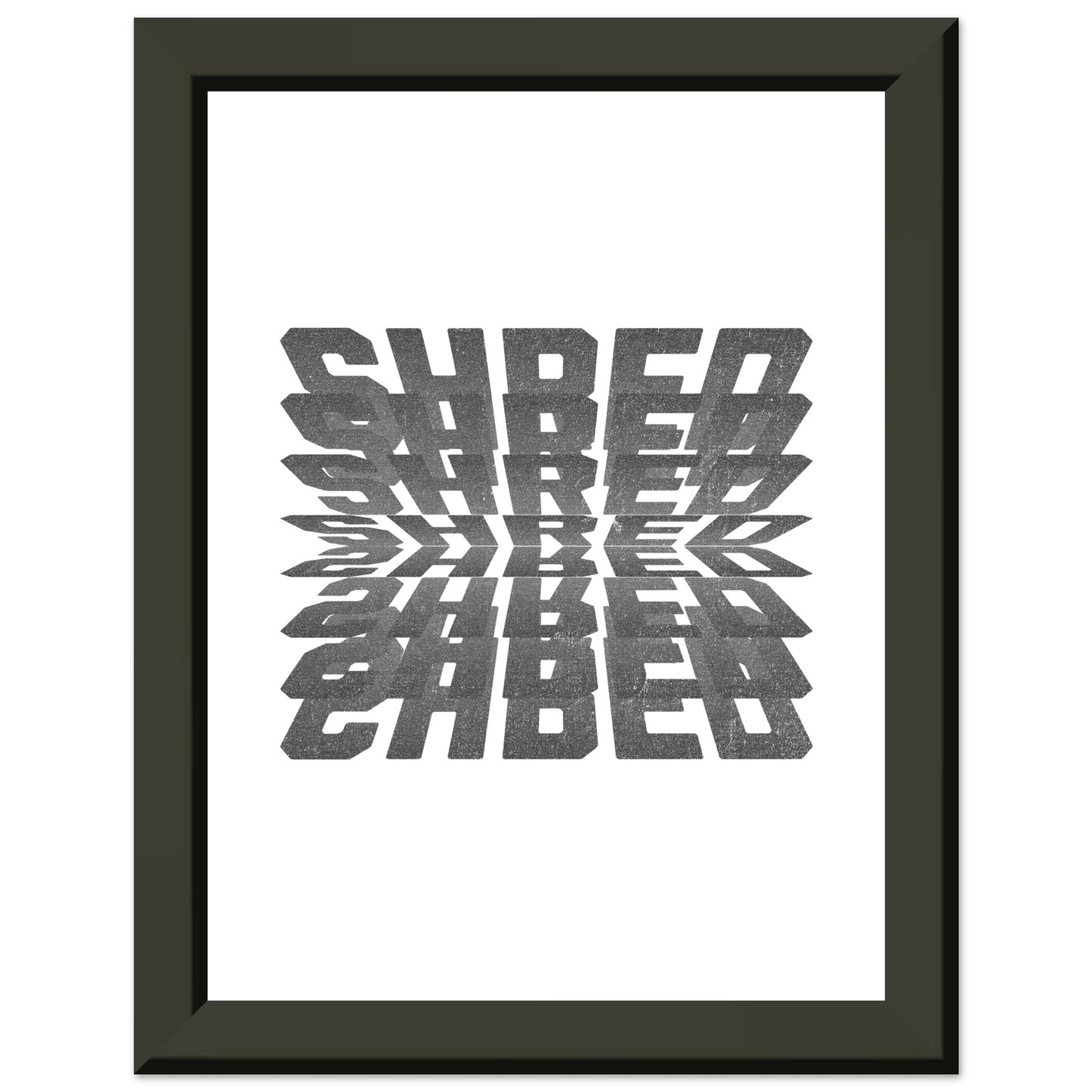 SHRED | METAL FRAMED Poster | Premium Quality | Matte | 200 GSM | Snowboard | Ski | Save your precious time hunting down the right frame for your art work - with this one your art arrives at your home with the perfectly fitted quality frame!