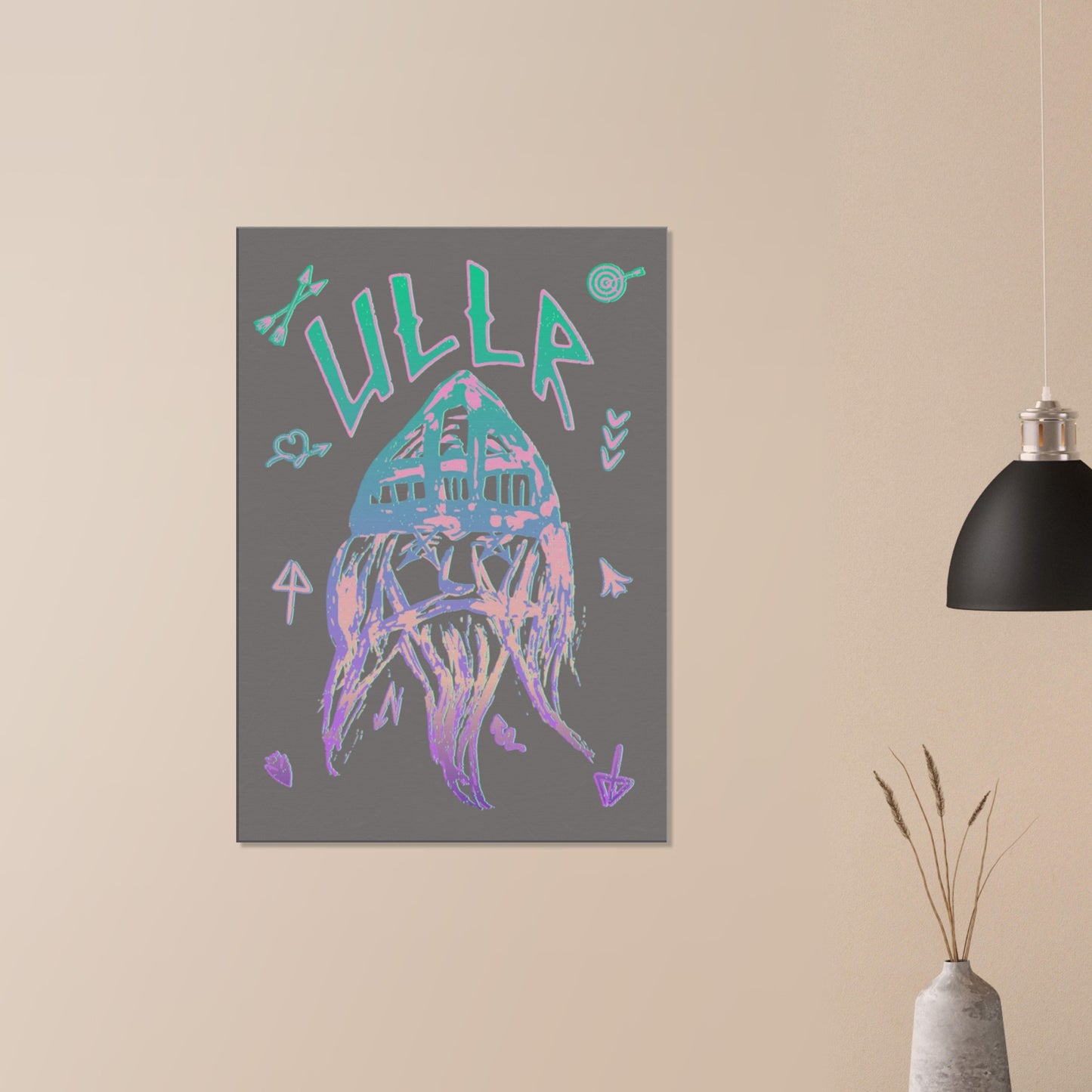 ULLR RNBW | CANVAS | ULLR THE NORWEGIAN GOD OF SNOW | SKI PATRON | The perfect Gift for a Ski Bum