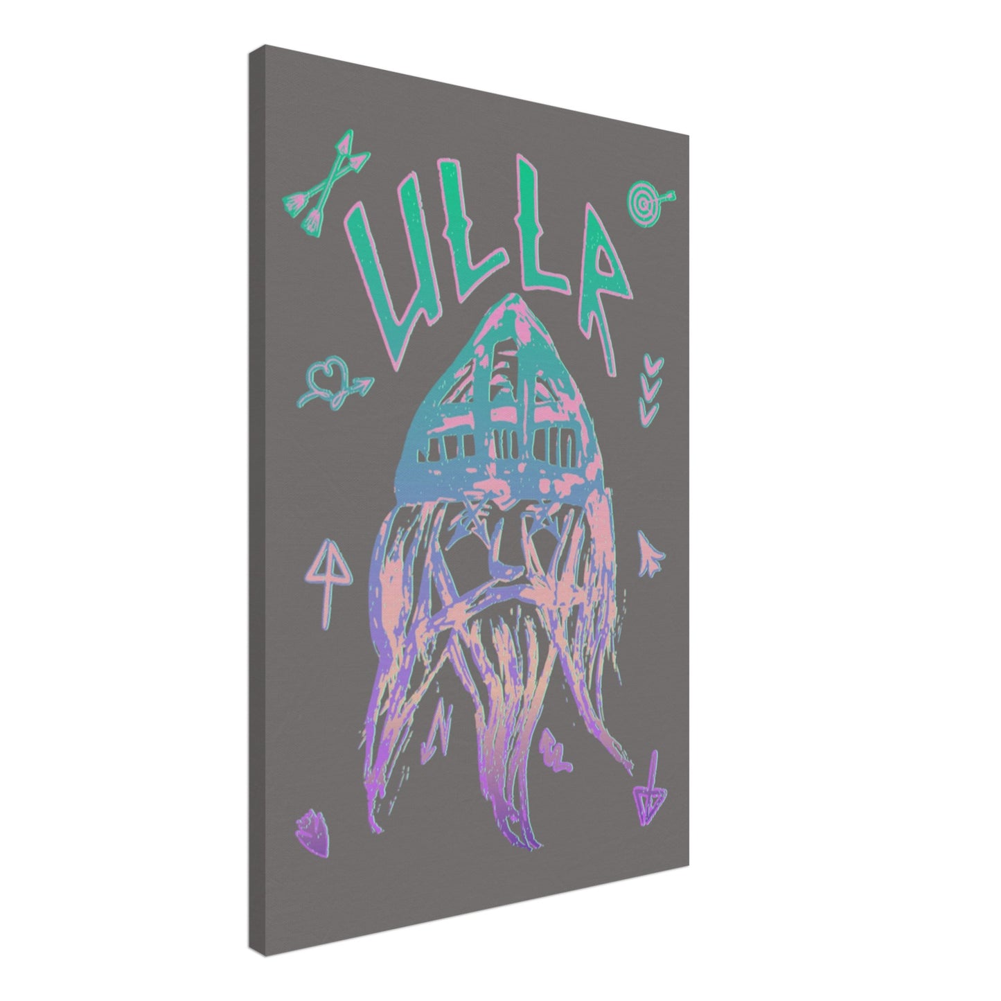 ULLR RNBW | CANVAS | ULLR THE NORWEGIAN GOD OF SNOW | SKI PATRON | The perfect Gift for a Ski Bum