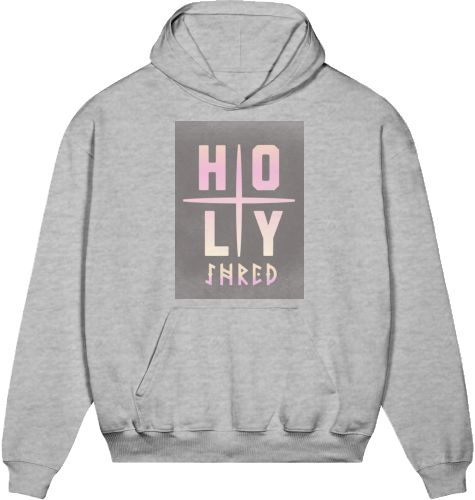 HOLY SHRED BOXY HOODIE | UNISEX | PREMIUM | 100% ORGANIC COTTON