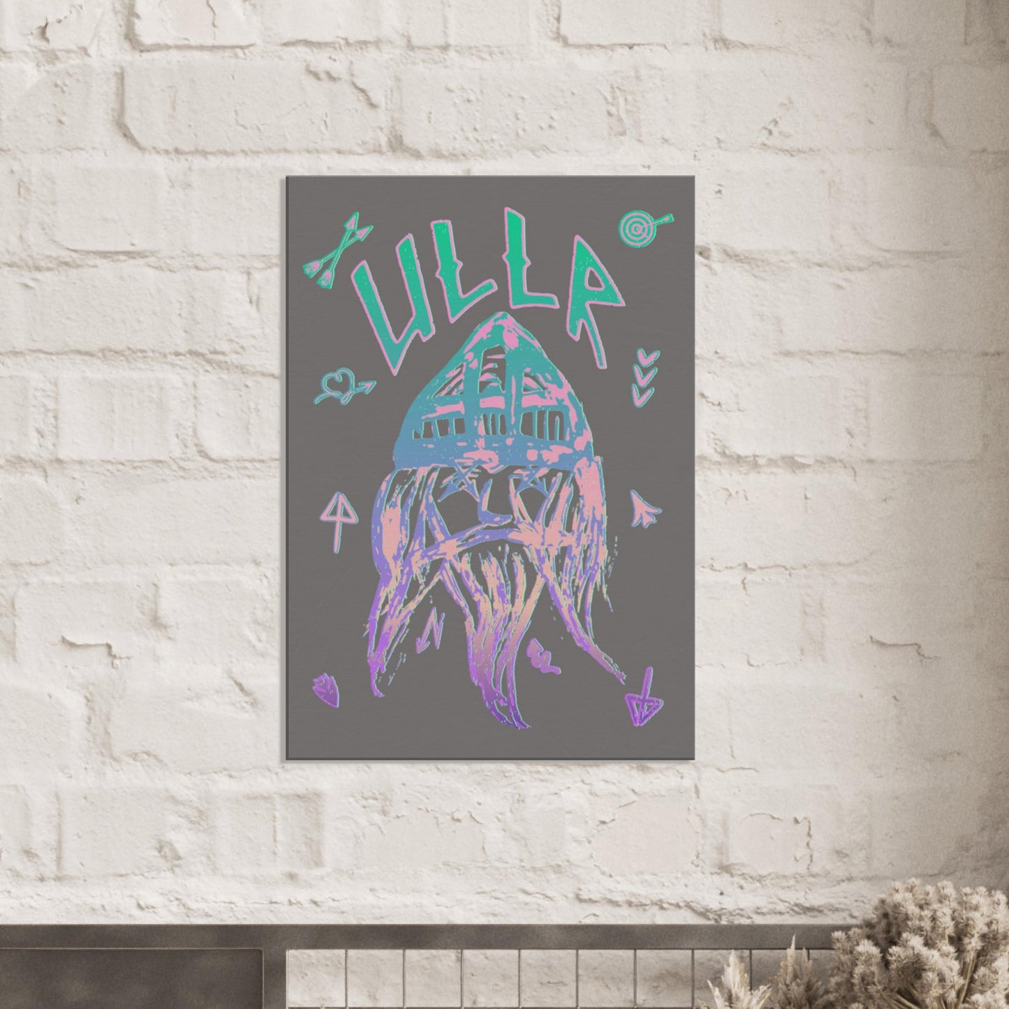 ULLR RNBW | CANVAS | ULLR THE NORWEGIAN GOD OF SNOW | SKI PATRON | The perfect Gift for a Ski Bum
