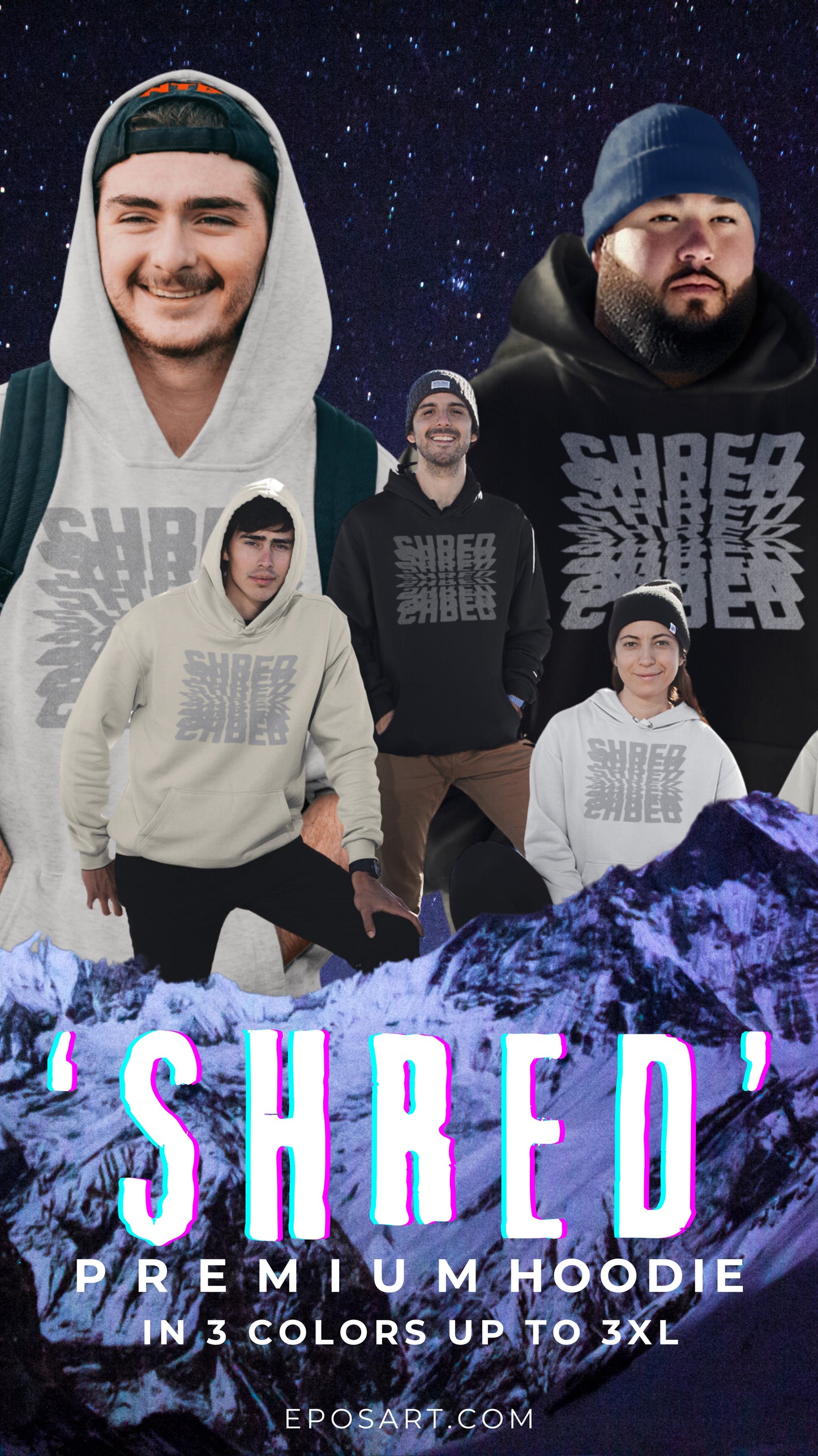 SHRED | PREMIUM OVERSIZED BOXY HOODIE
