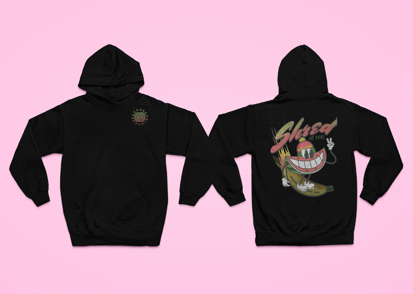 HOODIE OVERSIZED CUT STREETWEAR XS-4XL SNOWBOARD SKATEBOARD SURF SKI WEAR PREMIUM QUALITY PRODUCED IN TURKEY, DESIGNED AND SHIPPED FROM GERMANY 'DEDICATED MELON'