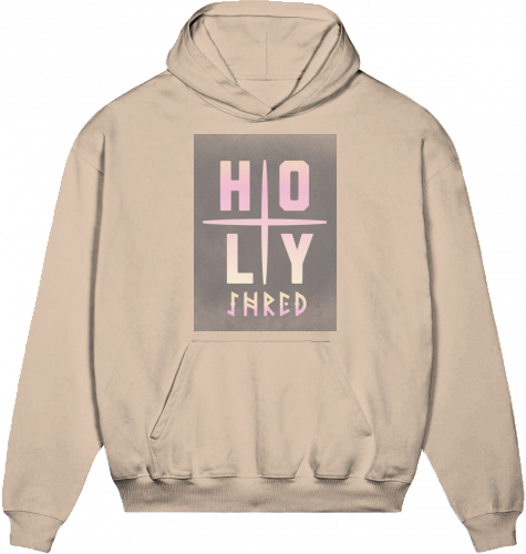 HOLY SHRED BOXY HOODIE | UNISEX | PREMIUM | 100% ORGANIC COTTON