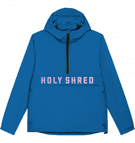 WINDBREAKER HOODED OVERSIZED CUT STREETWEAR S-XXXL SNOWBOARD SKATEBOARD SURF blue