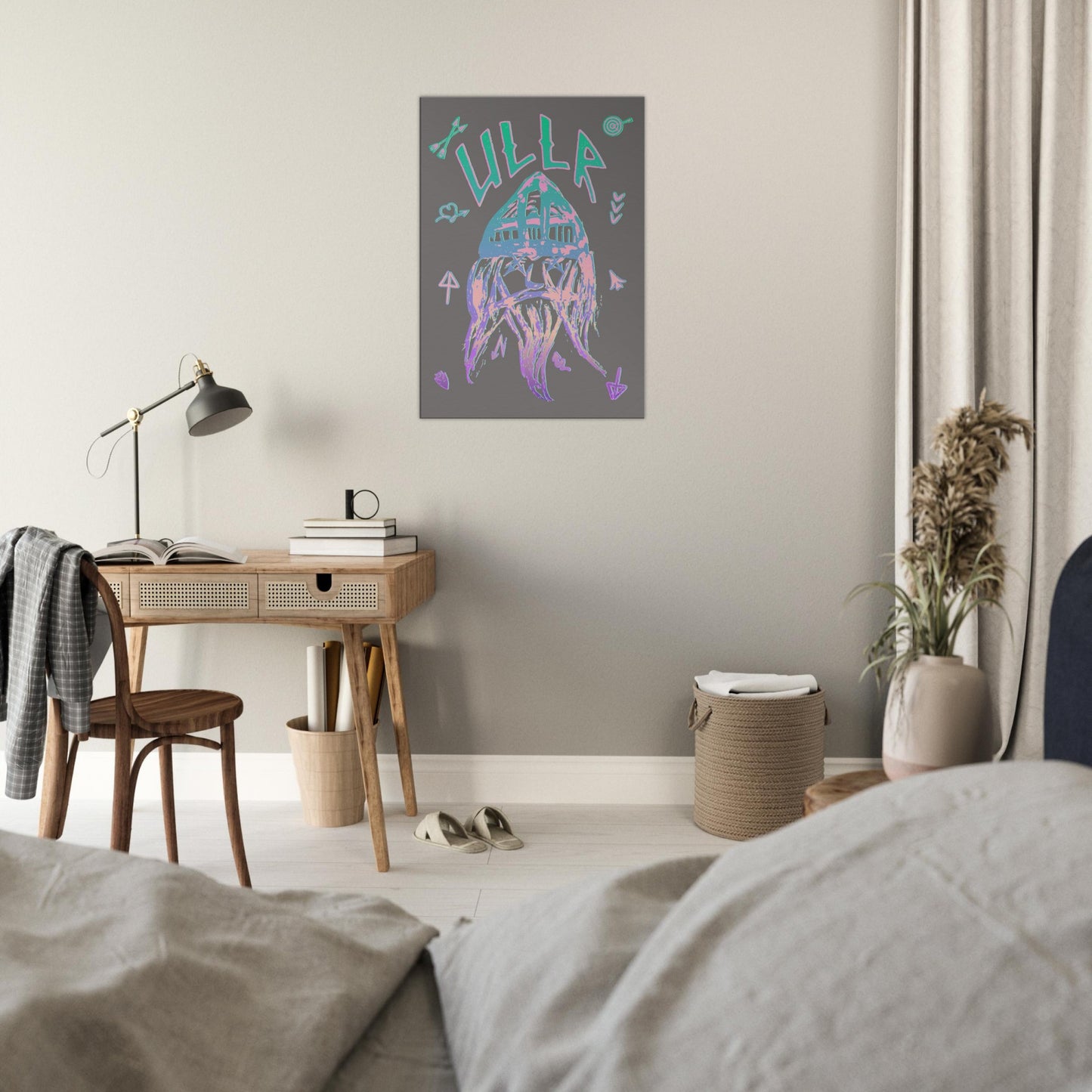 ULLR RNBW | CANVAS | ULLR THE NORWEGIAN GOD OF SNOW | SKI PATRON | The perfect Gift for a Ski Bum