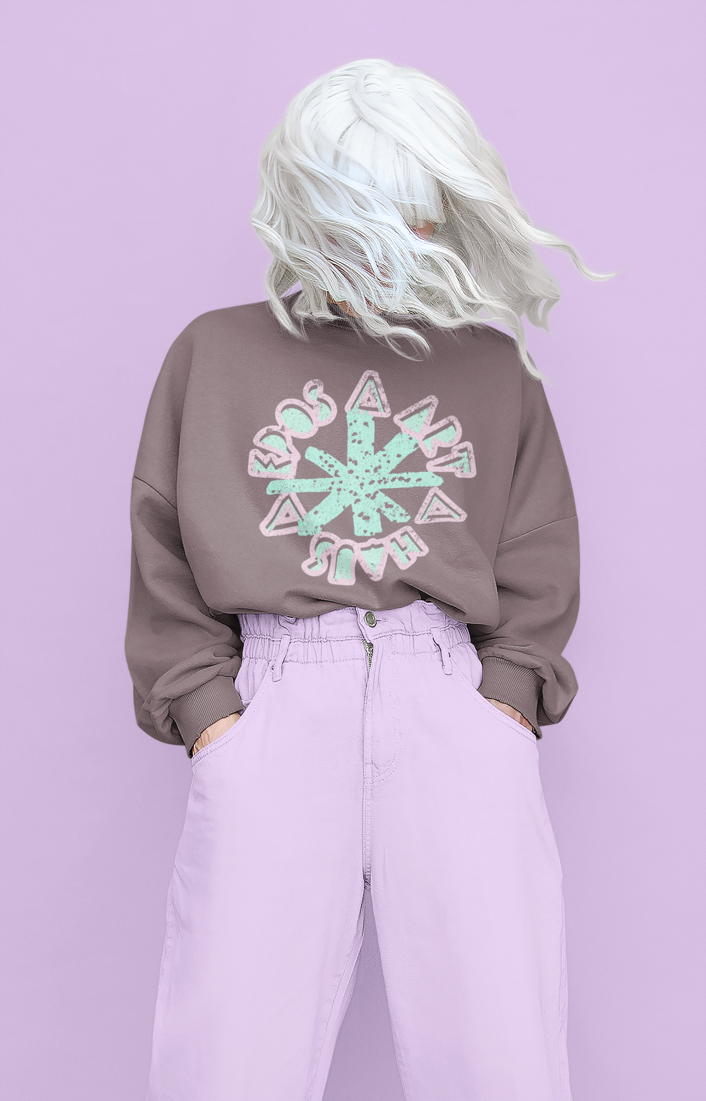 SWEATER STREETWEAR XXS-3XL SNOWBOARD SKATEBOARD SURF WEAR LARGE PRINT PREMIUM QUALITY PRODUCED AND SHIPPED FROM GERMANY 85% ORGANIC 15% POLYESTER 'EPOS SNOW'