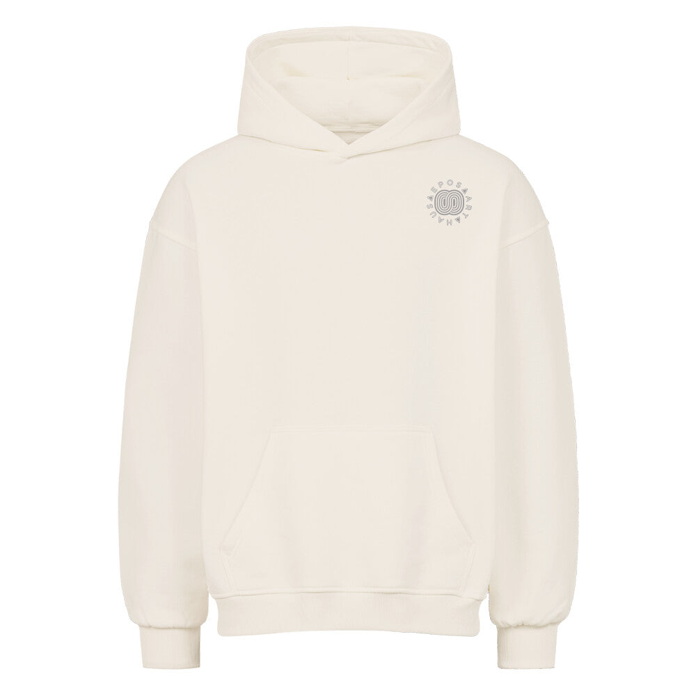 HOODIE OVERSIZED CUT STREETWEAR XS-4XL SNOWBOARD SKATEBOARD SURF WEAR PREMIUM QUALITY PRODUCED IN TURKEY, DESIGNED AND SHIPPED FROM GERMANY 'STOMPIN' SISTA' front view color natural raw