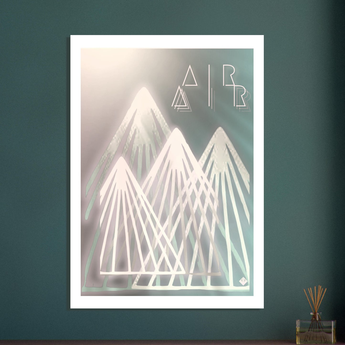 A I R | POSTER | Premium | Matt | WITHOUT Frame | 200 GSM | Mountains | Sun | Snowboard | Ski | Our heavier-weight, white, premium matte paper has a natural, smooth uncoated finish that feels luxurious to the touch. The 200 gsm paper weight makes it durable and long-lasting. The passe-partouts (white frames around art) are individually fitted and integrated into the print.