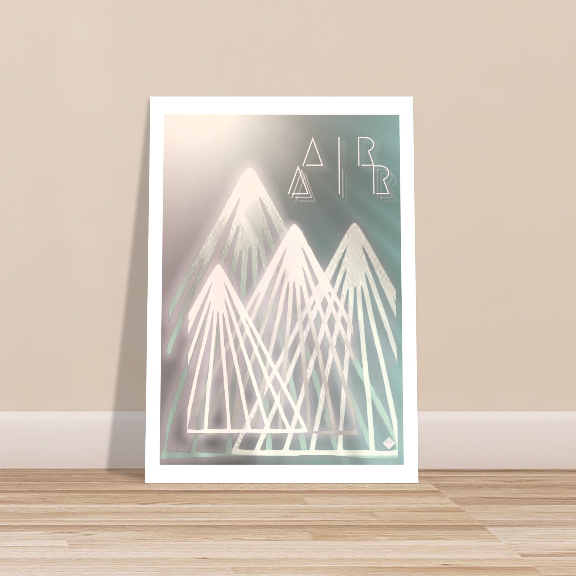 A I R | POSTER | Premium | Matt | WITHOUT Frame | 200 GSM | Mountains | Sun | Snowboard | Ski | Our heavier-weight, white, premium matte paper has a natural, smooth uncoated finish that feels luxurious to the touch. The 200 gsm paper weight makes it durable and long-lasting. The passe-partouts (white frames around art) are individually fitted and integrated into the print.