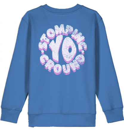 KIDS SNOWBOARD SKATEBOARD SURF SKI PULLOVER LARGE PRINT SWEATER ART BOY GIRL KIDS 100% ORGANIC COTTON STREETWEAR SKATEBOARD SNOWBOARD BMX SURF PRODUCED AND SHIPPED FROM GERMANY. HIGH QUALITY. 3-14 YRS / EU 104-164'STOMPING GROUNDS' FROM EPOS ART HAUS