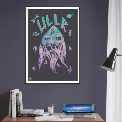 ULLR | METAL FRAMED Poster | Premium Quality | Matte | 200 GSM | God of Snow | Save your precious time hunting down the right frame for your art work - with this one your art arrives at your home with the perfectly fitted quality frame! The poster is made on our heavier-weight white premium matte paper that feels luxurious | frames 20 mm thick and 10 mm wide | shatterproof, transparent plexiglass | 200 gsm paper weight | FSC-certified paper or equivalent certifications | robust packaging