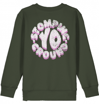 KIDS SNOWBOARD SKATEBOARD SURF SKI PULLOVER LARGE PRINT SWEATER ART BOY GIRL KIDS 100% ORGANIC COTTON STREETWEAR SKATEBOARD SNOWBOARD BMX SURF PRODUCED AND SHIPPED FROM GERMANY. HIGH QUALITY. 3-14 YRS / EU 104-164'STOMPING GROUNDS' FROM EPOS ART HAUS