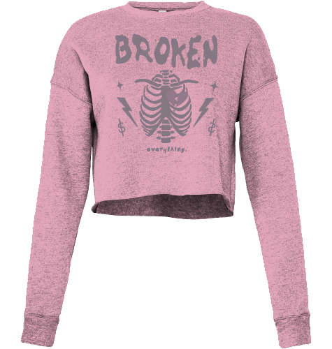 BROKEN | LADIES | CROPPED LONGSLEEVE TOP