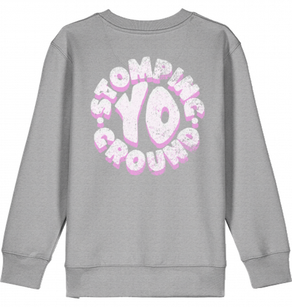 KIDS SNOWBOARD SKATEBOARD SURF SKI PULLOVER LARGE PRINT SWEATER ART BOY GIRL KIDS 100% ORGANIC COTTON STREETWEAR SKATEBOARD SNOWBOARD BMX SURF PRODUCED AND SHIPPED FROM GERMANY. HIGH QUALITY. 3-14 YRS / EU 104-164'STOMPING GROUNDS' FROM EPOS ART HAUS