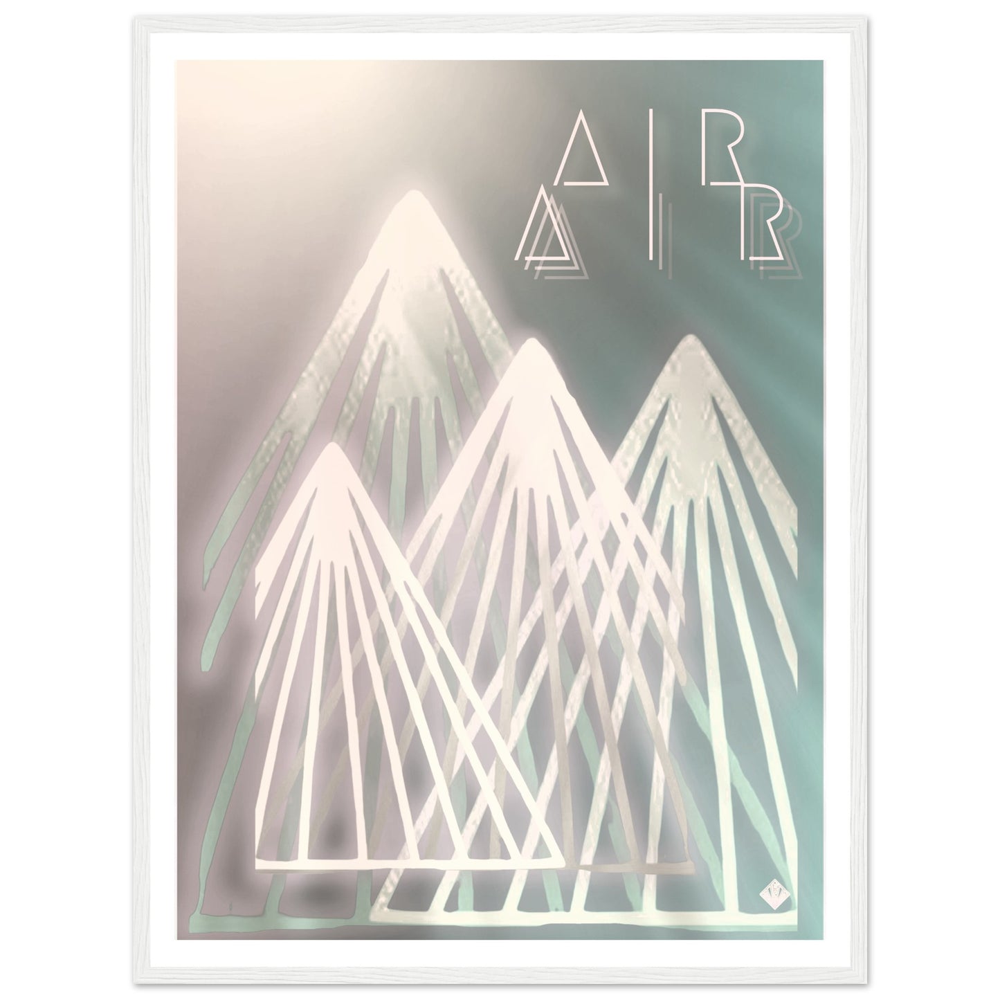 A I R | PREMIUM POSTER IN WOODEN FRAME | Premium Quality | Matte | 200 GSM | Mountains | Snowboard | Ski | Save your precious time hunting down the right frame for your art work - with this one your art arrives at your home with the perfectly fitted quality frame! Our wooden framed posters are the perfect combination of sleek and sturdy. Our heavier-weight, white, premium matte paper has a natural, smooth uncoated finish that feels luxurious to the touch.