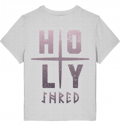 HOLY SHRED. LADIES | T-Shirt Tshirt | 100% combed, ringspun Organic Cotton | Snowboard Skateboard Surf Ski | Quality Apparel