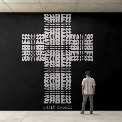 HOLY SHRED [KRUZIFIX] | PREMIUM OVERSIZED BOXY HOODIE