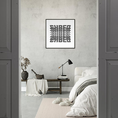 SHRED | METAL FRAMED Poster | Premium Quality | Matte | 200 GSM | Snowboard | Ski | Save your precious time hunting down the right frame for your art work - with this one your art arrives at your home with the perfectly fitted quality frame!