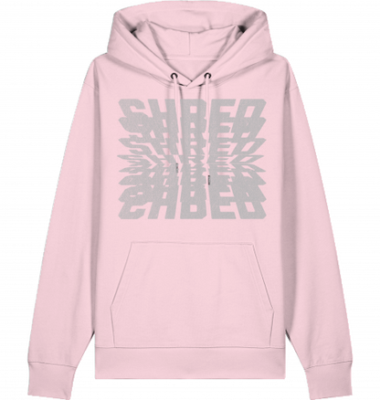 SKATEBOARD SNOWBOARD SURF EMO HOODIE PREMIUM ORGANIC COTTON LARGE PRINT 'SHRED'