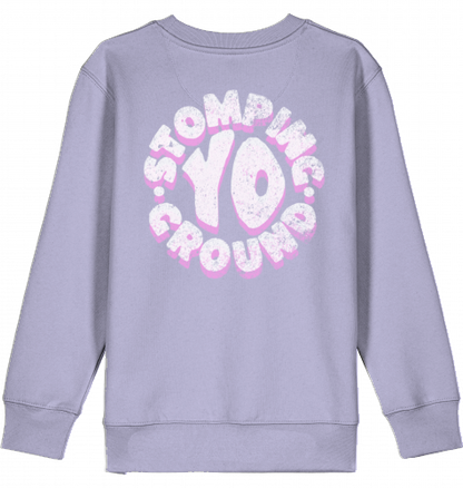 KIDS SNOWBOARD SKATEBOARD SURF SKI PULLOVER LARGE PRINT SWEATER ART BOY GIRL KIDS 100% ORGANIC COTTON STREETWEAR SKATEBOARD SNOWBOARD BMX SURF PRODUCED AND SHIPPED FROM GERMANY. HIGH QUALITY. 3-14 YRS / EU 104-164'STOMPING GROUNDS' FROM EPOS ART HAUS