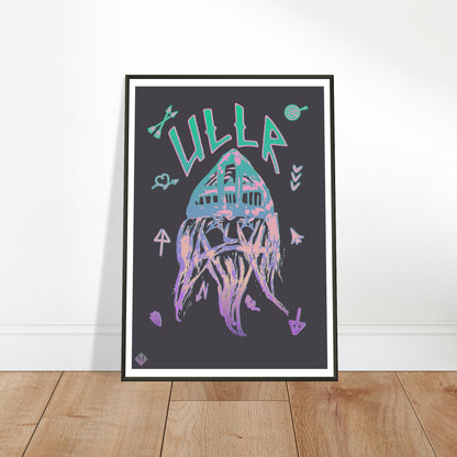 ULLR | METAL FRAMED Poster | Premium Quality | Matte | 200 GSM | God of Snow | Save your precious time hunting down the right frame for your art work - with this one your art arrives at your home with the perfectly fitted quality frame! The poster is made on our heavier-weight white premium matte paper that feels luxurious | frames 20 mm thick and 10 mm wide | shatterproof, transparent plexiglass | 200 gsm paper weight | FSC-certified paper or equivalent certifications | robust packaging