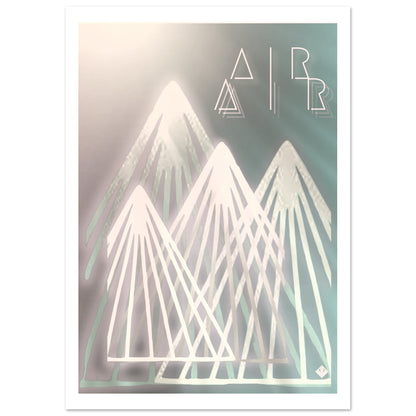 A I R | POSTER | Premium | Matt | WITHOUT Frame | 200 GSM | Mountains | Sun | Snowboard | Ski | Our heavier-weight, white, premium matte paper has a natural, smooth uncoated finish that feels luxurious to the touch. The 200 gsm paper weight makes it durable and long-lasting. The passe-partouts (white frames around art) are individually fitted and integrated into the print.