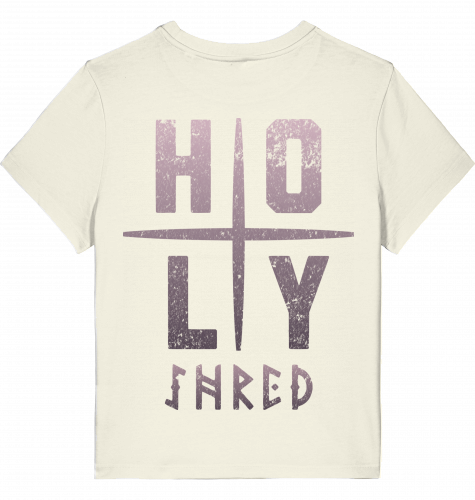 HOLY SHRED. LADIES | T-Shirt Tshirt | 100% combed, ringspun Organic Cotton | Snowboard Skateboard Surf Ski | Quality Apparel