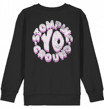 KIDS SNOWBOARD SKATEBOARD SURF SKI PULLOVER LARGE PRINT SWEATER ART BOY GIRL KIDS 100% ORGANIC COTTON STREETWEAR SKATEBOARD SNOWBOARD BMX SURF PRODUCED AND SHIPPED FROM GERMANY. HIGH QUALITY. 3-14 YRS / EU 104-164'STOMPING GROUNDS' FROM EPOS ART HAUS