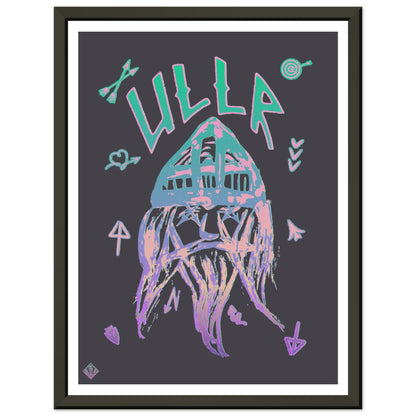 ULLR | METAL FRAMED Poster | Premium Quality | Matte | 200 GSM | God of Snow | Save your precious time hunting down the right frame for your art work - with this one your art arrives at your home with the perfectly fitted quality frame! The poster is made on our heavier-weight white premium matte paper that feels luxurious | frames 20 mm thick and 10 mm wide | shatterproof, transparent plexiglass | 200 gsm paper weight | FSC-certified paper or equivalent certifications | robust packaging